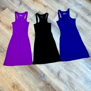 Trio of Ribbed Bodycon Dresses